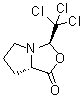 (3R,7aS)-四氢-3-(三氯甲基)-1H,3H-吡咯并[1,2-c]恶唑-1-酮分子结构 (CAS 97538-67-5)