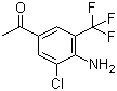 1-[4-氨基-3-氯-5-(三氟甲基)苯基]乙酮分子结构 (CAS 97760-76-4)