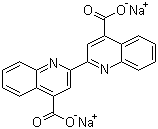 2,2'-联喹啉-4,4'-二羧酸二钠分子结构 (CAS 979-88-4)