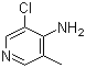 3-氯-5-甲基-4-吡啶胺分子结构 (CAS 97944-42-8)