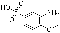 结构式 CAS# 98-42-0, 邻氨基苯甲醚-4-磺酸