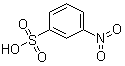 structure of CAS# 98-47-5, 3-Nitrophenylsulfonic acid;3-Nitrobenzenesulfonic acid; 1-Nitro-3-benzenesulfonic acid; NSC 166284; m-Nitrobenzenesulfonic acid; m-Nitrobenzenesulfonic acid; m-Nitrophenylsulfonic acid