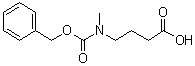 4-[[(苄氧基)羰基]甲基氨基]丁酸分子结构 (CAS 98008-66-3)