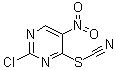 2-Chloro-4-thiocyanato-5-nitropyrimidine molecular structure (CAS 98027-74-8)
