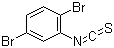 structure of CAS# 98041-67-9, 2,5-Dibromophenyl isothiocyanate;1,4-Dibromo-2-isothiocyanatobenzene