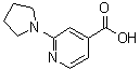 structure of CAS# 98088-04-1, 2-(1-Pyrrolidinyl)-4-pyridinecarboxylic acid;2-Pyrrolidin-1-ylisonicotinic acid