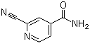 2-氰基-4-吡啶甲酰胺分子结构 (CAS 98273-47-3)