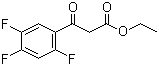 Ethyl 2,4,5-trifluorobenzoylacetate molecular structure (CAS 98349-24-7)