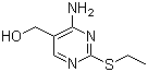 4-Amino-2-(ethylthio)-5-(hydroxymethyl)pyrimidine molecular structure (CAS 98432-26-9)
