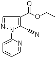 5-氰基-1-(2-吡啶基)-1H-吡唑-4-羧酸乙酯分子结构 (CAS 98475-62-8)
