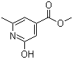 structure of CAS# 98491-78-2, Methyl 2-hydroxy-6-methylisonicotinate;1,2-Dihydro-6-methyl-2-oxoisonicotinic acid methyl ester; 1,2-Dihydro-6-methyl-2-oxo-4-pyridinecarboxylic acid methyl ester
