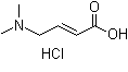 structure of CAS# 98548-81-3, 4-Dimethylaminobut-2-enoic acid hydrochloride;4-Dimethylaminocrotonic acid hydrochloride