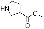 3-吡咯烷甲酸甲酯分子结构 (CAS 98548-90-4)