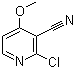 结构式 CAS# 98645-43-3, 2-氯-3-氰基-4-甲氧基吡啶
