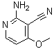 2-氨基-4-甲氧基-3-吡啶甲腈分子结构 (CAS 98651-70-8)