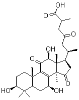 Ganoderic acid G molecular structure (CAS 98665-22-6)