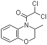结构式 CAS# 98730-04-2, 解草酮; 解草嗪; 4-(2,2-二氯乙酰基)-3-甲基-3,4-二氢-2H-1,4-苯并恶嗪