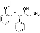 (R*,R*)-3-Amino-1-(2-ethoxyphenoxy)-1-phenylpropan-2-ol molecular structure (CAS 98769-74-5)