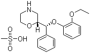 瑞波西汀甲磺酸盐分子结构 (CAS 98769-84-7)