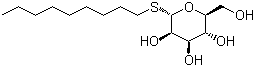 Nonyl beta-D-thioglucopyranoside molecular structure (CAS 98854-15-0)
