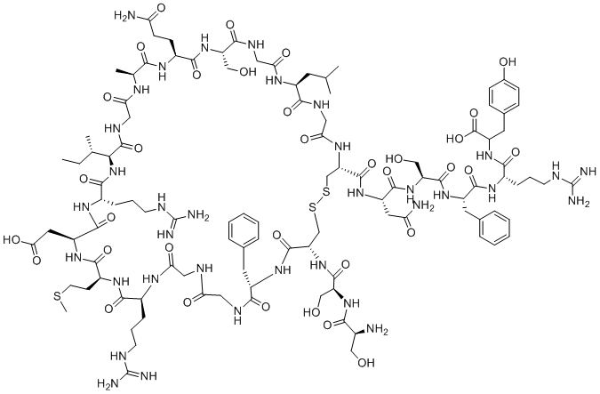 心房利鈉肽(5-28)分子结构 (CAS 98897-20-2)