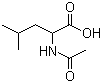 N-乙酰-DL-亮氨酸分子结构 (CAS 99-15-0)