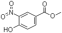 structure of CAS# 99-42-3, Methyl 3-nitro-4-hydroxybenzoate;4-Hydroxy-3-nitrobenzoic acid methyl ester
