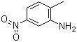 structure of CAS# 99-55-8, 2-Methyl-5-nitroaniline;2-Amino-4-nitrotoluene; 5-Nitro-o-toluidine; C.I. 37105