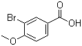 结构式 CAS# 99-58-1, 3-溴-4-甲氧基苯甲酸