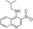 结构式 CAS# 99009-85-5, 4-异丁胺基-3-硝基喹啉
