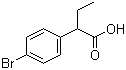 structure of CAS# 99070-18-5, 2-(4-Bromophenyl)butyric acid;4-Bromo-alpha-ethylbenzeneacetic acid