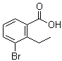 3-Bromo-2-ethylbenzoic acid molecular structure (CAS 99548-72-8)