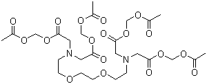 3,12-Bis[2-[(acetyloxy)methoxy]-2-oxoethyl]-6,9-dioxa-3,12-diazatetradecanedioic acid 1,14-bis[(acetyloxy)methyl] ester molecular structure (CAS 99590-86-0)