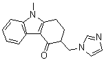1,2,3,9-Tetrahydro-3-(1H-imidazol-1-ylmethyl)-9-methyl-4H-carbazol-4-one molecular structure (CAS 99614-03-6)