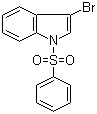3-溴-(1-苯磺酰基)吲哚分子结构 (CAS 99655-68-2)