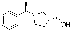 (3R)-1-[(1R)-1-苯基乙基]-3-吡咯烷甲醇分子结构 (CAS 99735-47-4)