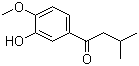1-(3-Hydroxy-4-methoxyphenyl)-3-methyl-1-butanone molecular structure (CAS 99783-85-4)