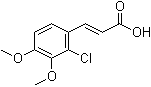 2-氯-3,4-二甲氧基肉桂酸分子结构 (CAS 99854-17-8)